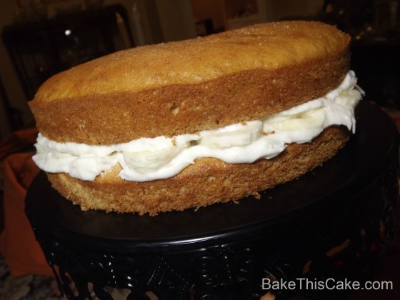 Banana Cake Ready for Top Frosting BakeThisCake Banana Cake Ready for Top Frosting Bake This Cake