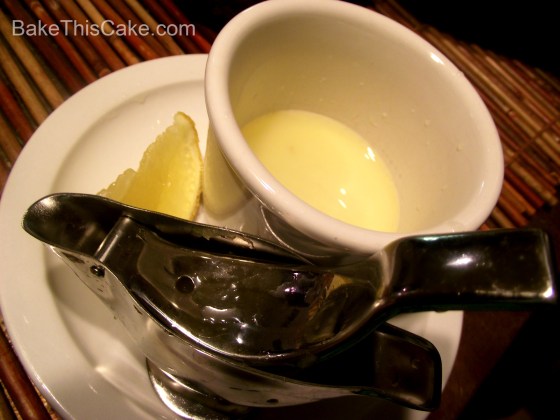 Squeezing lemon juice for Banana Frosting BakeThisCake Squeezing lemon juice for Banana Frosting BakeThisCake