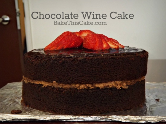 Chocolate Wine Cake recipe by Bake ThisCake