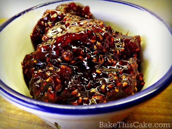 Homemade raspberry jam by bakethiscake
